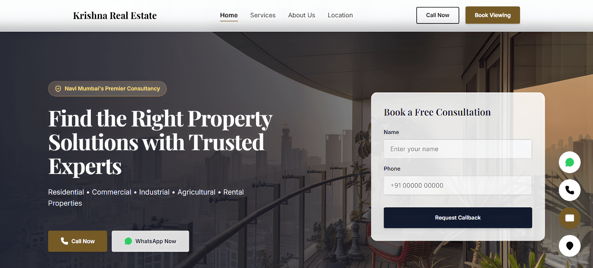 Krishna Real Estate Agency Preview